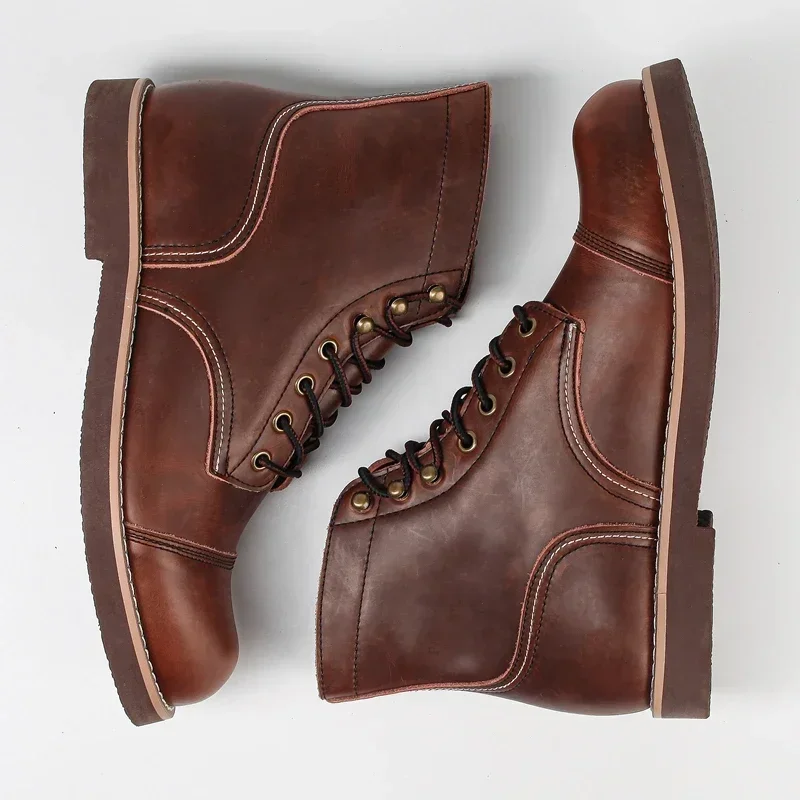 Men'S Shoes Hey Dude - Inverno vintage ferramentas homens botas de