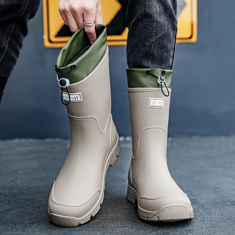 Men'S Shoes Water Resistant - Botas de chuva impermeáveis masculinas, sapatos