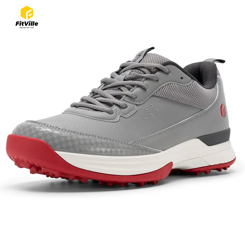 Sapatos de Golfe FitVille Wide - Men'S Shoes Water Resistant avaliação e preço