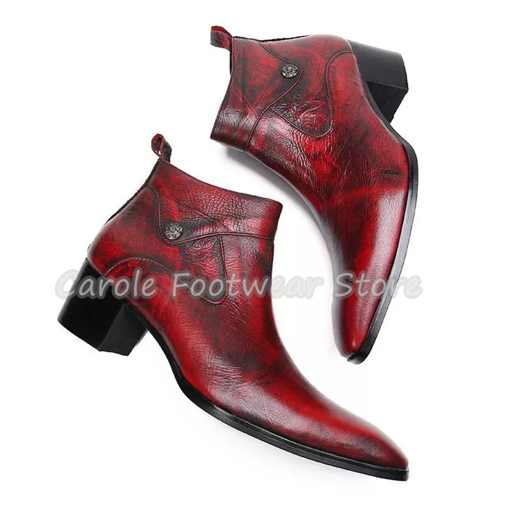 Botas de Cano Curto Masculinas - Men'S Shoes Increase Height avaliação e preço